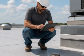 Commercial roofing detail